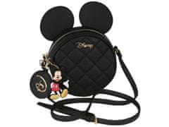 Disney Mickey Mouse Disney Čierna, okrúhla kabelka na rameno, prívesok 16x6x16 cm 