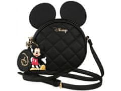 Disney Mickey Mouse Disney Čierna, okrúhla kabelka na rameno, prívesok 16x6x16 cm 