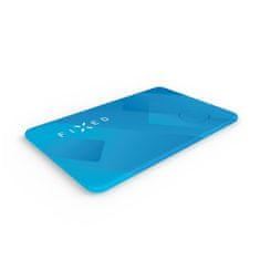 FIXED Smart tracker Tag Card s podporou Find My, bezdrôtové nabíjanie, modrý