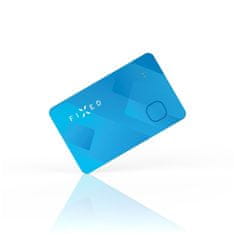 FIXED Smart tracker Tag Card s podporou Find My, bezdrátové nabíjení, modrý