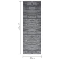 Vidaxl Vonkajší koberec antracitový 80x250 cm PP