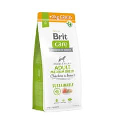 Brit Brit Care dog Sustainable Adult Medium Breed 12 kg + 2 kg krmivo pre psy