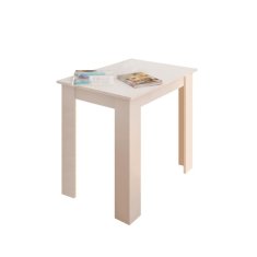 KONDELA Jedálenský stôl, biela, 86x60 cm, TARINIO