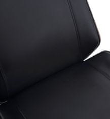 BHM Germany Kancelárska stolička Varel, syntetická koža, orech / čierna