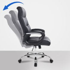 BHM Germany Kancelárska stolička Poseidon, syntetická koža, čierna