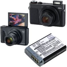 CameronSino Batéria pre Canon Powershot G9X, G7X, G5X, PowerShot SX620HS, SX730HS, SX740HS, 1250 mAh, Li-Ion