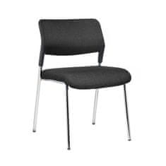 Dalenor Konferenčná stolička Evo 4L, textil, čierna
