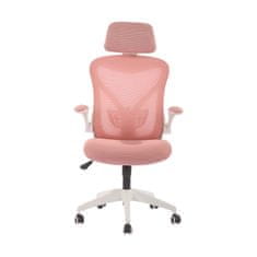 Dalenor Kancelárska stolička Jolly White HB, textil, ružová