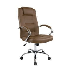 Dalenor Kancelárska stolička Slash, syntetická koža, hnedá