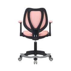 Dalenor Detská stolička Sweety, textil, čierna podnož / ružová