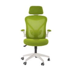 Dalenor Kancelárska stolička Jolly White HB, textil, zelená