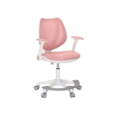 Dalenor Detská stolička Sweety, textil, biela podnož / ružová