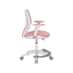 Dalenor Detská stolička Sweety, textil, biela podnož / ružová