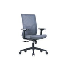Dalenor Kancelárska stolička Snow Black, textil, šedá
