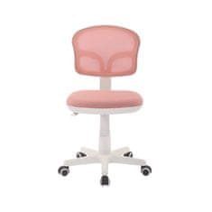 Dalenor Detská stolička Honey, textil, biela podnož / ružová