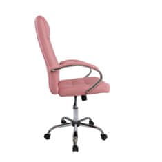 Dalenor Kancelárska stolička Slash, syntetická koža, ružová