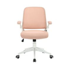 Dalenor Kancelárska stolička Pretty White, textil, ružová