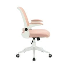 Dalenor Kancelárska stolička Pretty White, textil, ružová