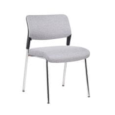 Dalenor Konferenčná stolička Evo 4L, textil, šedá