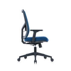 Dalenor Kancelárska stolička Snow Black, textil, modrá