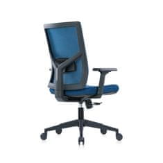 Dalenor Kancelárska stolička Snow Black, textil, modrá