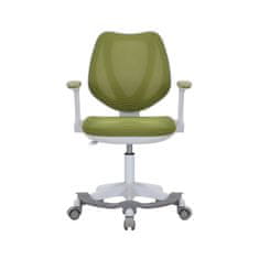 Dalenor Detská stolička Sweety, textil, biela podnož / zelená