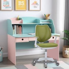 Dalenor Detská stolička Sweety, textil, biela podnož / zelená
