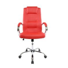 Dalenor Kancelárska stolička Slash, syntetická koža, červená