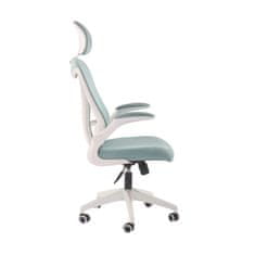 Dalenor Kancelárska stolička Jolly White HB, textil, svetlo zelená