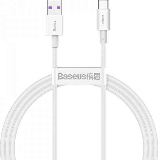 BASEUS Type-C Superior series fast charging data cable 66W (11V/6A) 2m White (CATYS-A02)