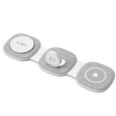 Tech-protect A31 3in1 MagSafe bezdrôtová nabíjačka na mobil / AirPods / Apple Watch, biela