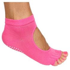 Merco Grippy S2 ponožky na jogu, bezprsté ružová varianta 35965