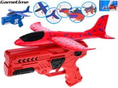 Gametime pištoľ 21 cm s lietadlom penovým vystreľovacím (modrá, červená)