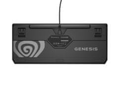 Genesis herná klávesnica THOR 230/TKL/RGB/Outemu Red/Drôtová USB/US layout/Anchor Negative Šedá