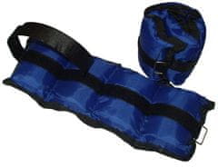 Acra Záťaže na zápästie nylon 2 x 1,5 kg modrá