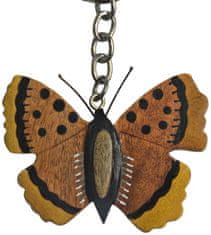 Dvěděti Dvedeti Drevená kľúčenka veľká Motýľ