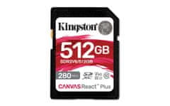 Kingston Canvas React Plus/SDHC/512GB/UHS-II U3/Class 10
