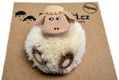 Dvěděti 2Kids Toys Drevená magnetka veľká pompon Ovce