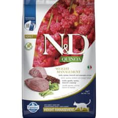 N&D QUINOA Cat GF Weight Management, Lamb & Broccoli Adult 5 kg