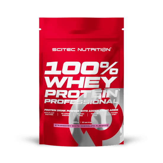 Scitec Nutrition 100% Whey Protein Professional 1000 g strawberry white chocolate