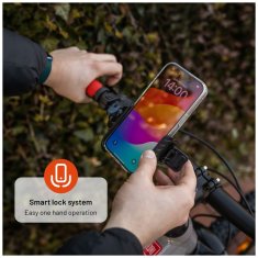 Držiak FIXED univerzálny držiak mobilného telefónu na bicykel Bikee Plus, čierny
