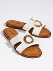 Amiatex Dámske sandále 107941 + Nadkolienky Gatta Calzino Strech, biele, 39