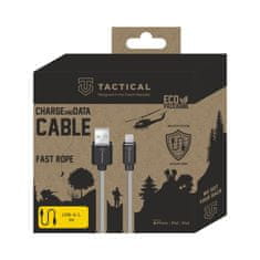 Tactical Aramid extra pevný kábel USB-A/Lighting MFI - 1m - Sivá KP31196
