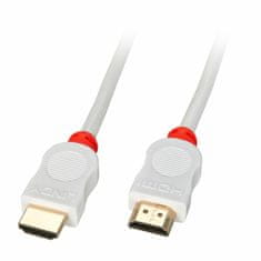 Lindy Kábel HDMI M/M 0.5m, Ultra High Speed+Eth, 4K@60Hz, HDMI 2.0, 18G, G pozl. kon., biely