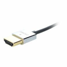 Lindy Kábel HDMI M/M 0.5m, Ultra High Speed+Eth, 4K@60Hz, HDMI 2.0, 18G, G pozl. kon., sivý, Slim, Cromo