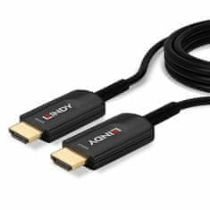 Lindy Kábel HDMI M/M 10m, Ultra High Speed+Eth, 8K@60Hz, HDMI 2.1, čierny, jednosmerný, aktívny, optický