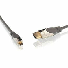 Lindy Kábel HDMI/HDMI micro M/M 2m, Ultra High Speed+Eth, 4K@60Hz, HDMI 2.0,G pozl. kon., sivý, Cromo
