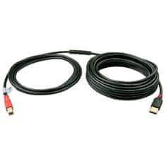 Lindy Kábel USB 2.0 A-B M/M 10m, High Speed, čierny, AKTÍVNY