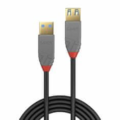 Lindy Kábel USB 3.0 A-A M/F 1m, Super Speed, Anthra Line, čierny