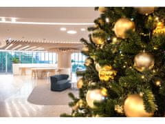 LAALU Zdobený umelý vianočný stromček so 74 ozdobami BASIC GOLD 500 cm stromček so stojanom a vianočnými ozdobami